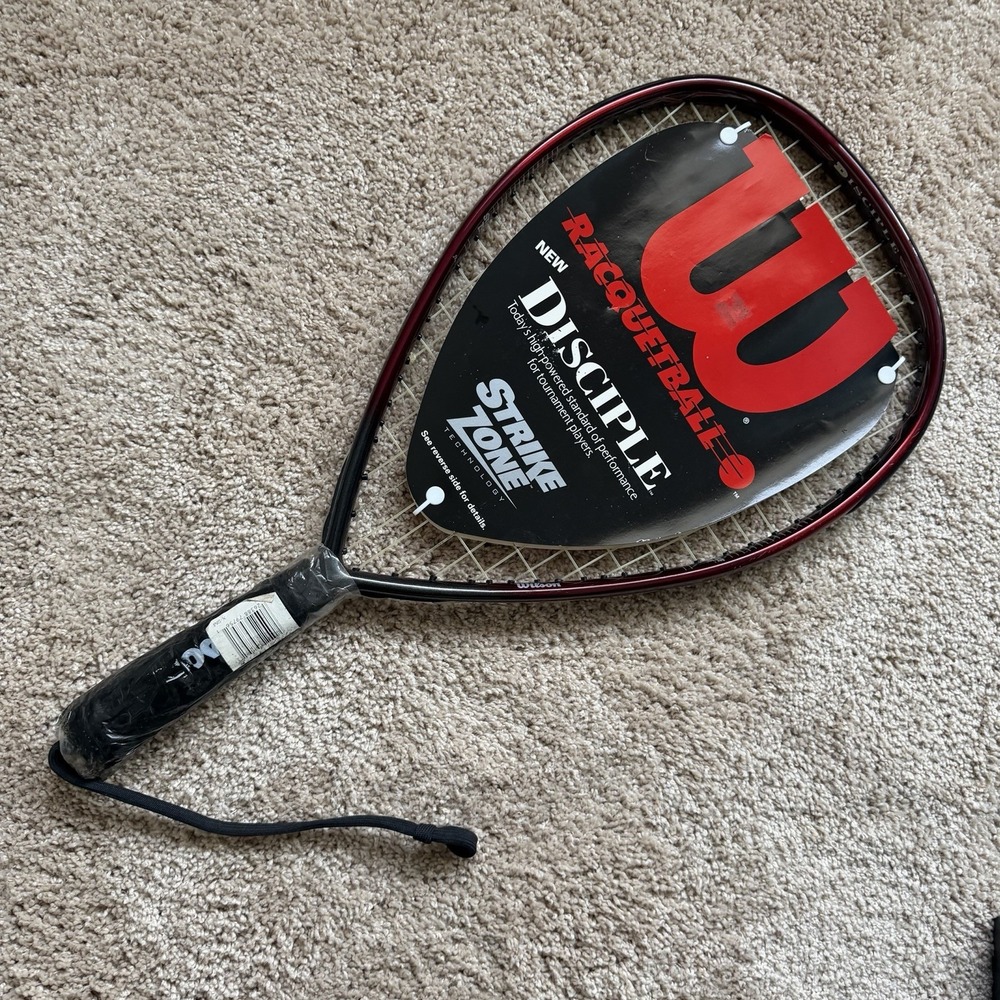 Wilson Strike Zone Disciple Racquetball Racquet Graphite Red Black New